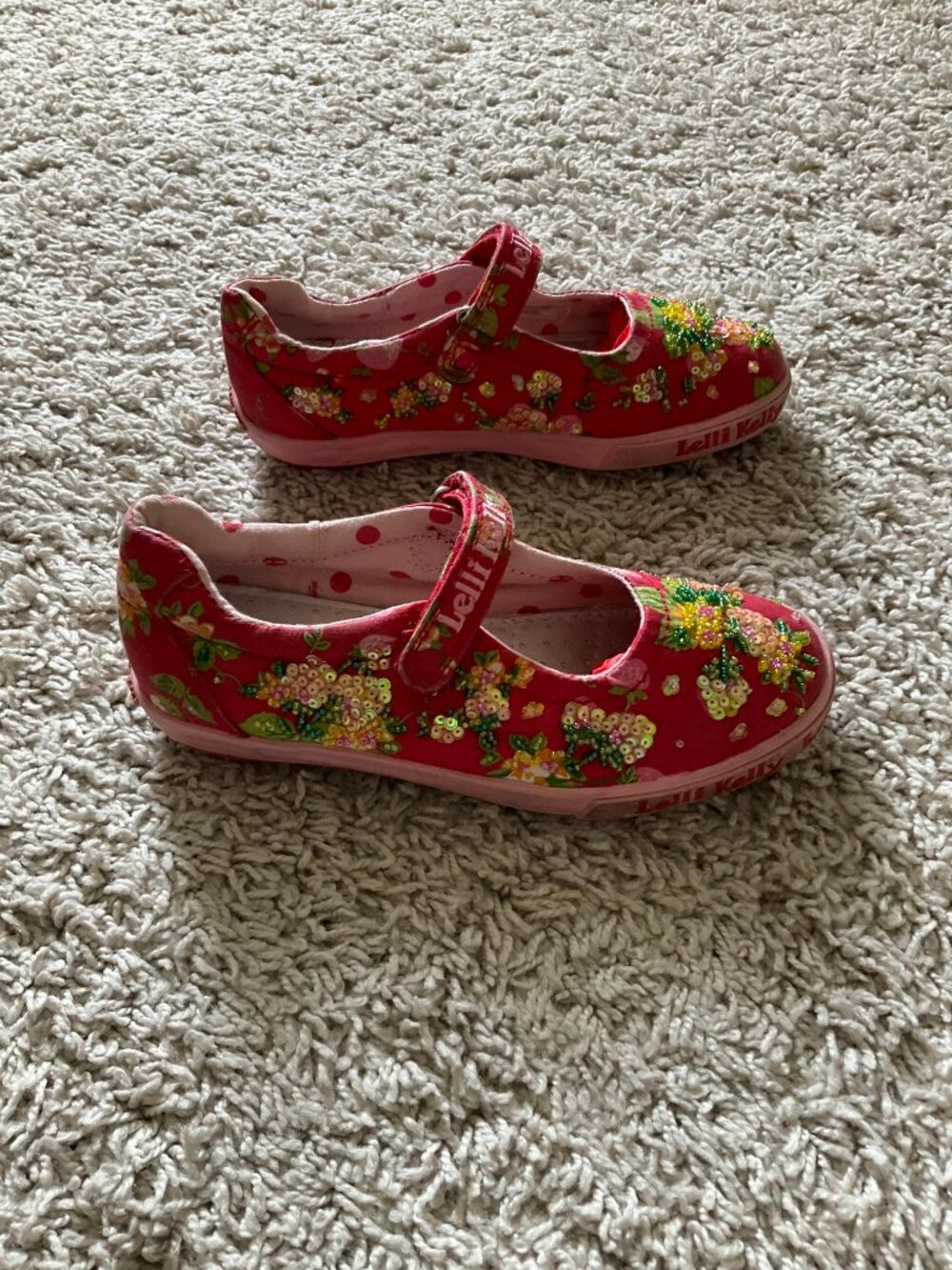 Lelli Kelly Red Mary Janes Shoes. Size: EU 31 Little Girl (US 13 Little Girl). - Picture 3 of 8
